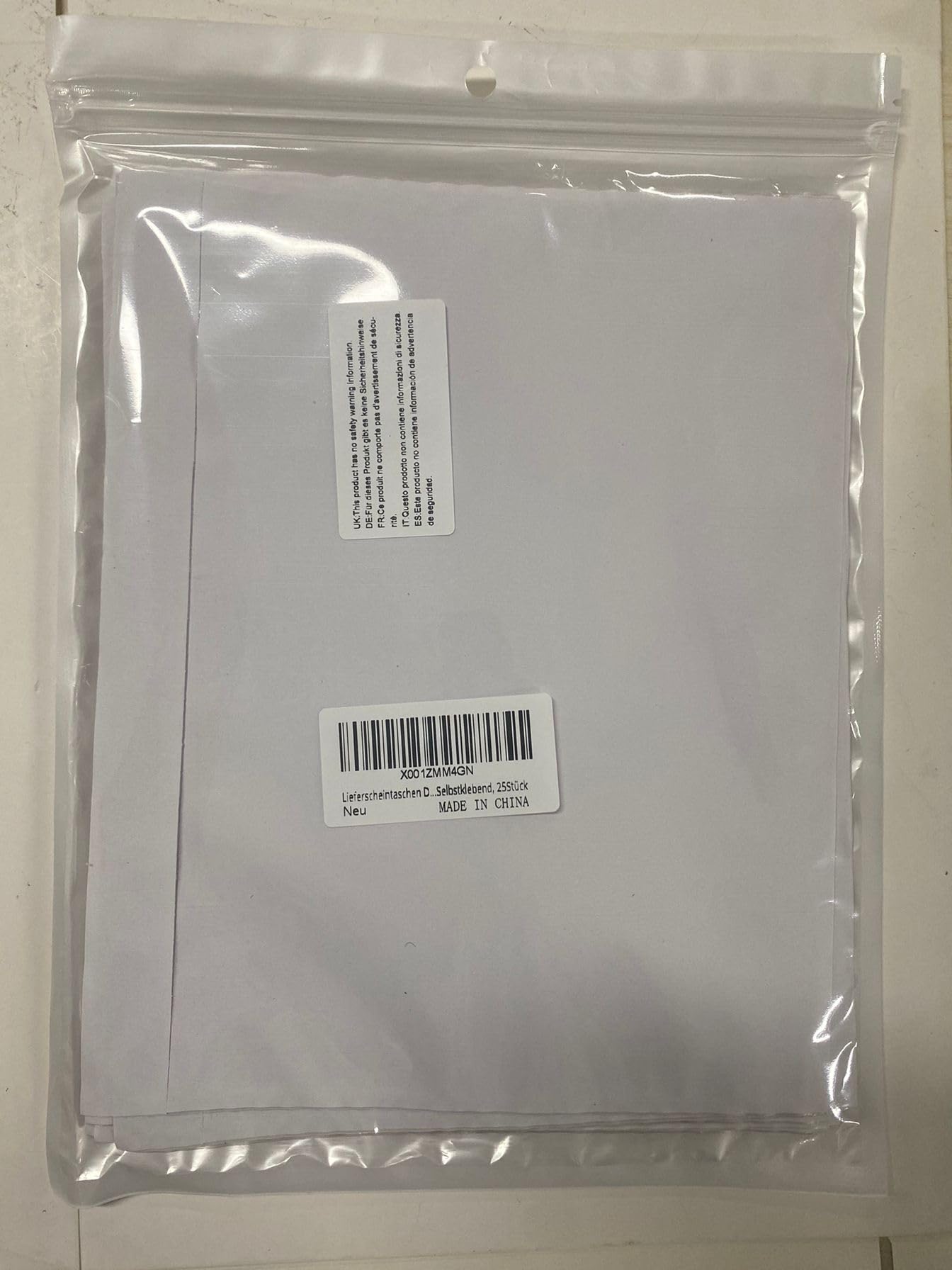 Bolsa Adhesiva Portadocumentos, Sobres Para Albaranes, Sobres Portadocumentos Adhesivos, Bolsa de Albaran, Guarda Albaranes, Facturas, Se Adapta a Documentos de Tamaño A5, 25 Piezas, Transparente