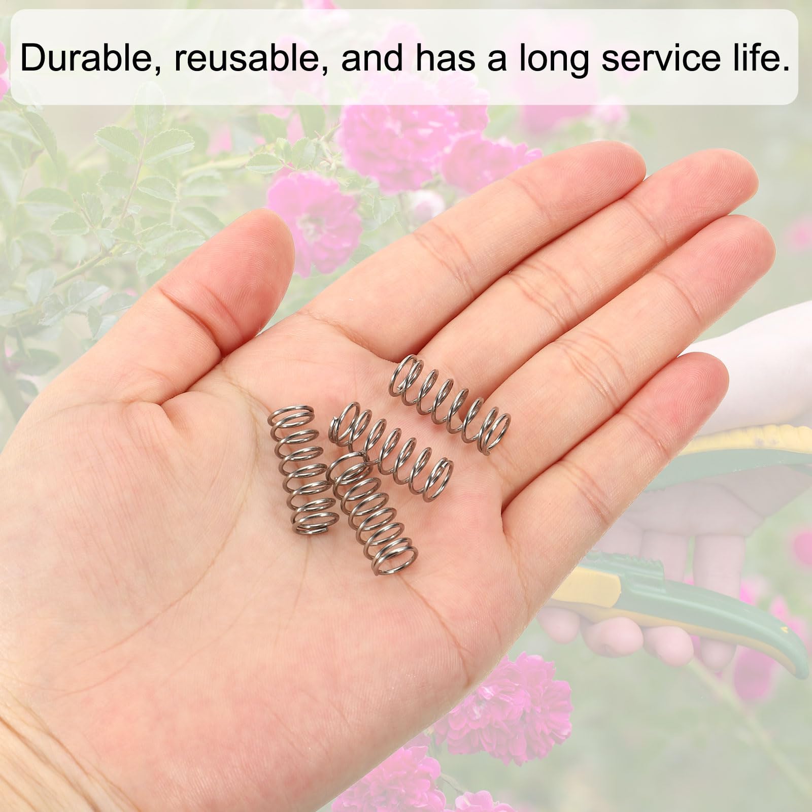 PATIKIL Sprężyna naciskowa, średnica drutu 0,8 mm x średnica zewnętrzna 8 mm x 20 mm dł., 10 szt. 304 stal nierdzewna Mechaniczna sprężyna rozciągana, małe sprężyny do ołówków Zestaw asortymentu do