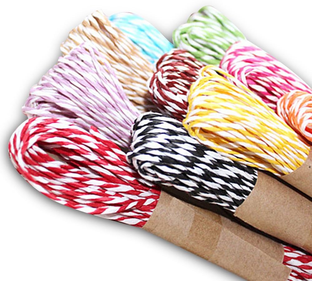 12 Colors Raffia Stripes Paper String for DIY Making,120