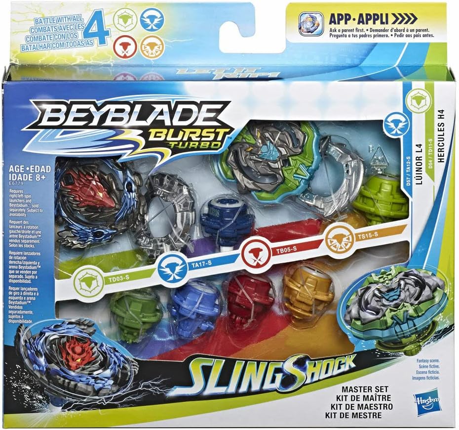 Beyblade Burst Turbo Slingshock Master Set - Luinor L4/Hercules H4