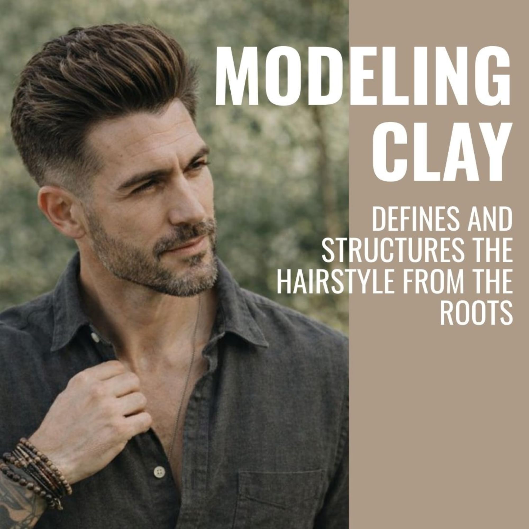 Beardburys Essentials Clay Pomade | Cera Pelo Hombre Mate, Fijación Alta y Acabado Mate, Sin residuos Natural y Vegana - 100ml