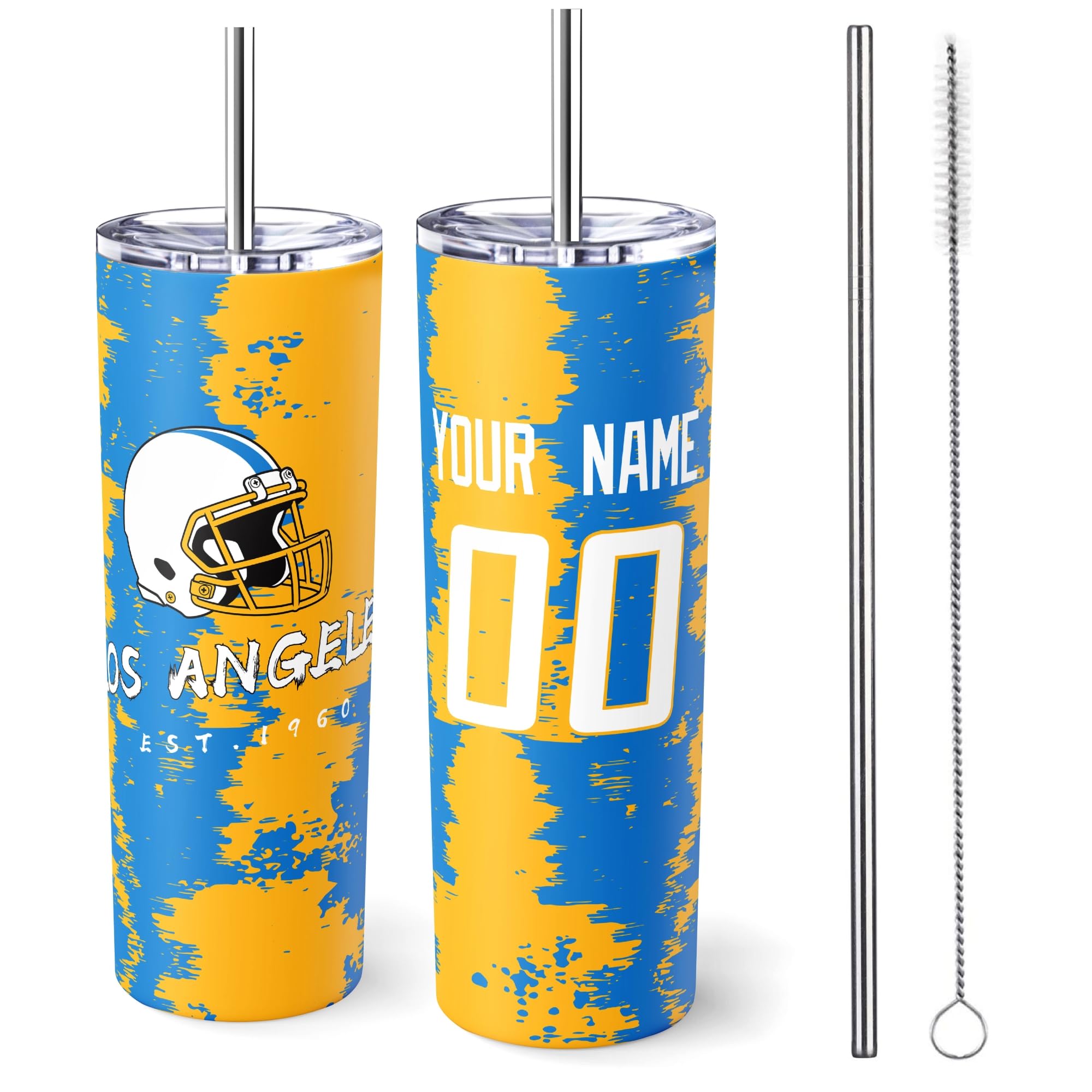 ANTKING Los Angeles Tumbler 20oz Travel Mug Custom Name Number Gift