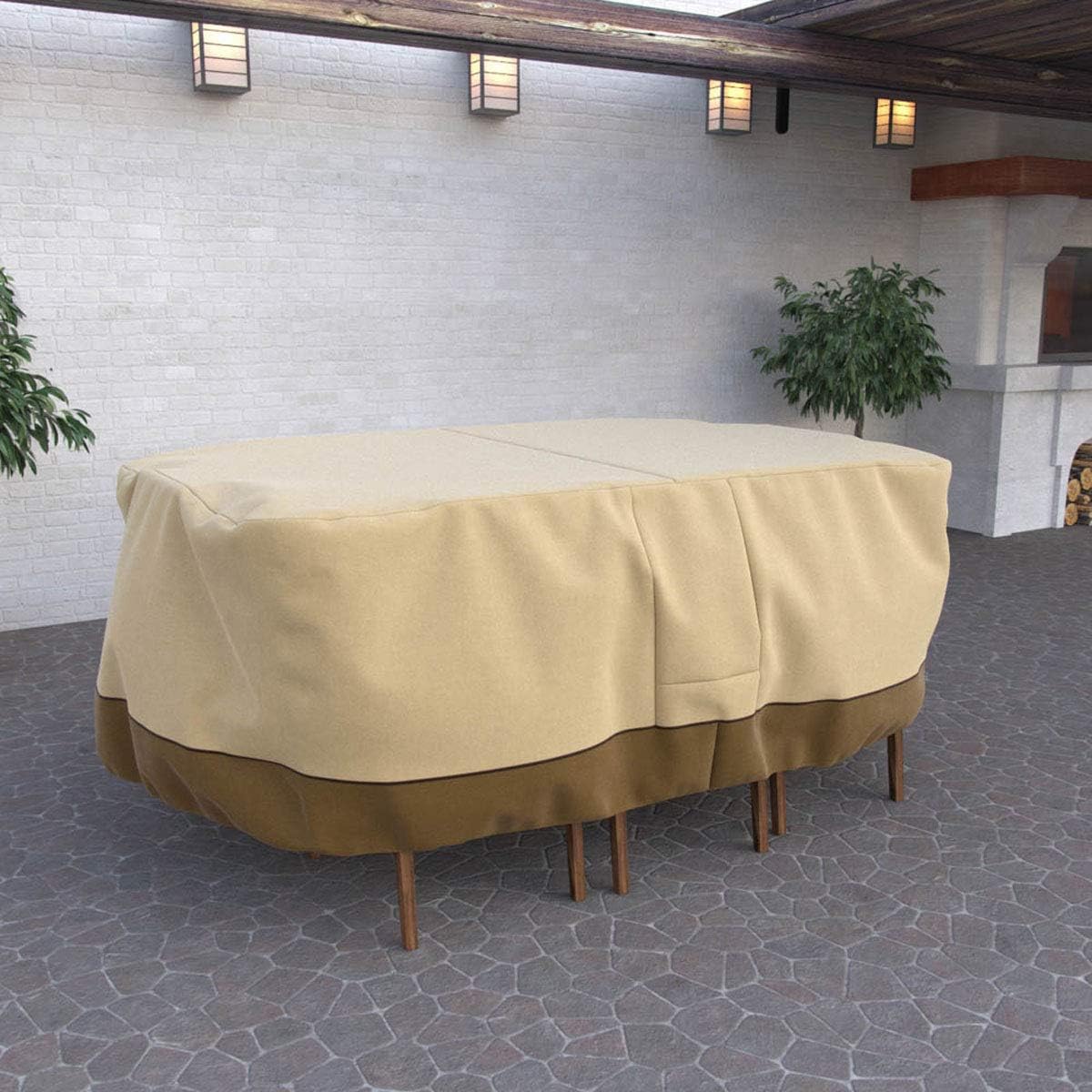 Flash Deals - 70% OFF Dura Covers LRFP5524 Patio Furniture Cover, Tan Exclusive Dura Covers LRFP5524 Patio Furniture Cover, Tan