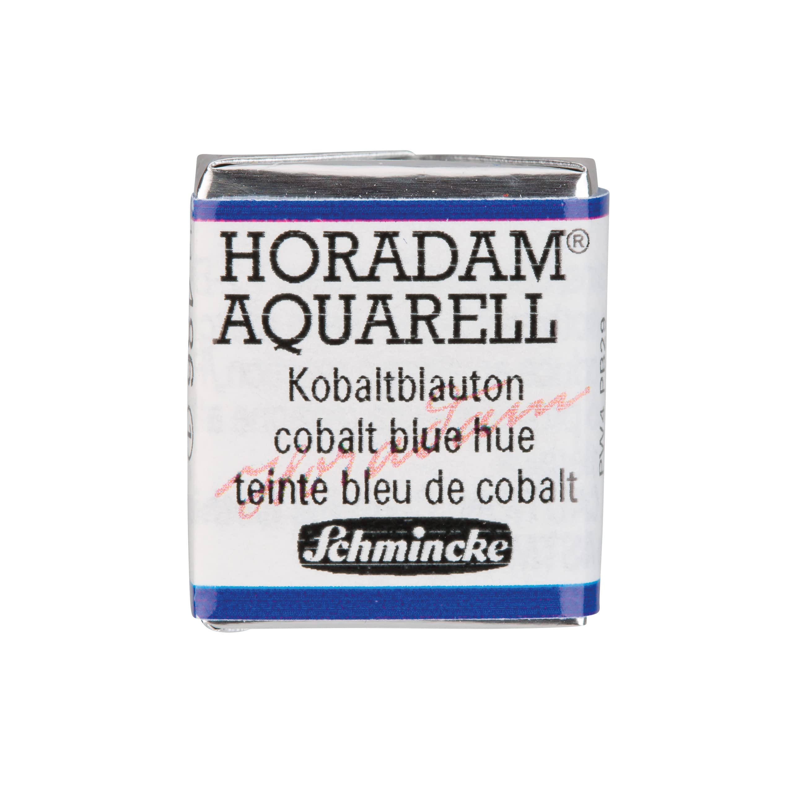 Schmincke - HORADAM® AQUARELL - finest artists' watercolours, 487 Cobalt blue light, 14 487 044, 1/2 pan — view 301