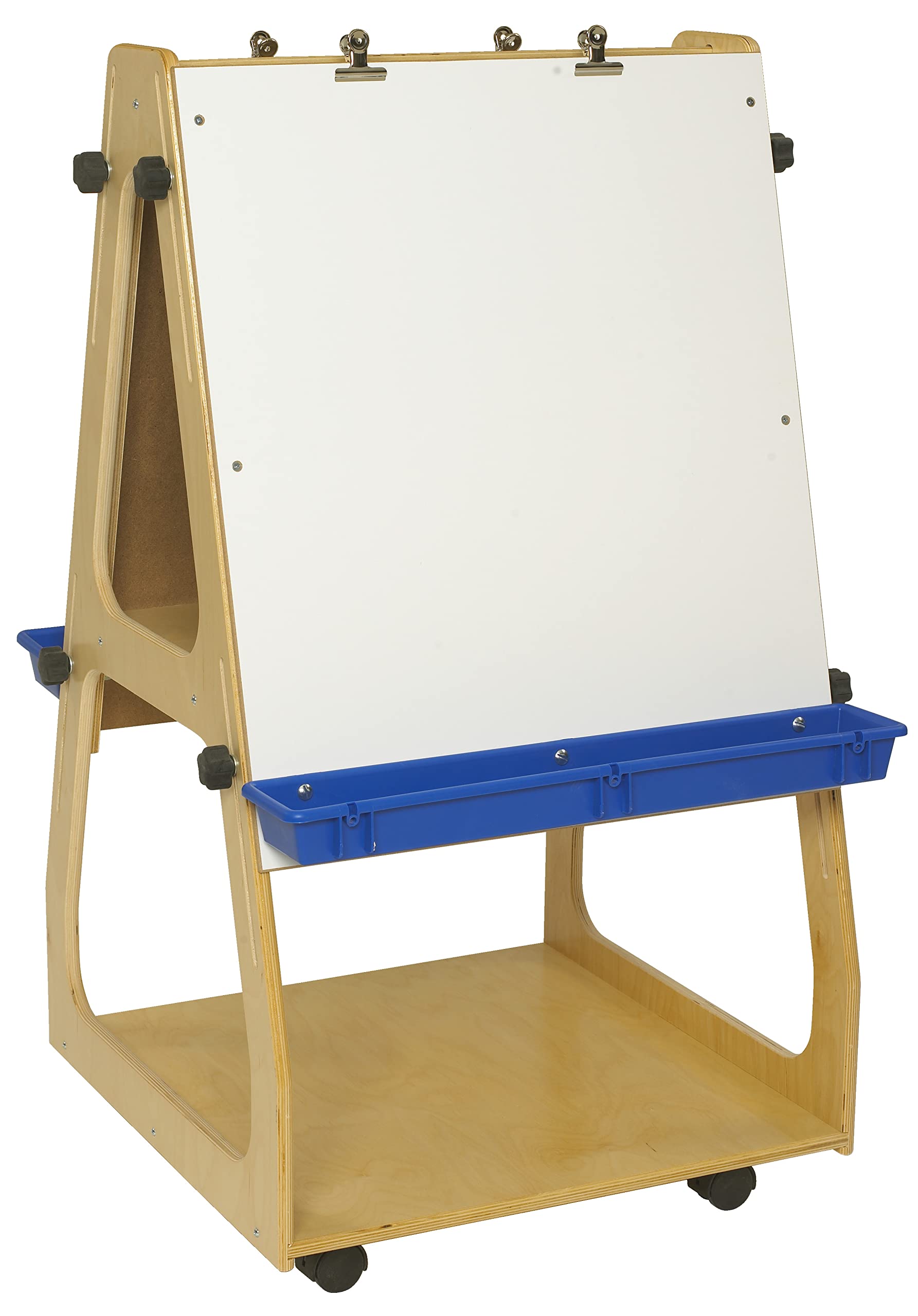 Childcraft Adjustable Mobile Art Easel, 24 x 24 x 43-5/8 Inches