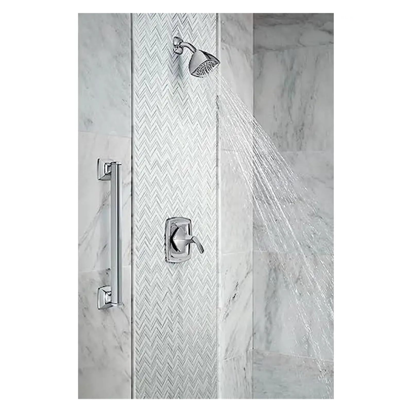 Asidero ducha Barra de apoyo seguridad for baño acero inoxidable y bronce 24 pulgadas, construcción sencilla para Discapacidad