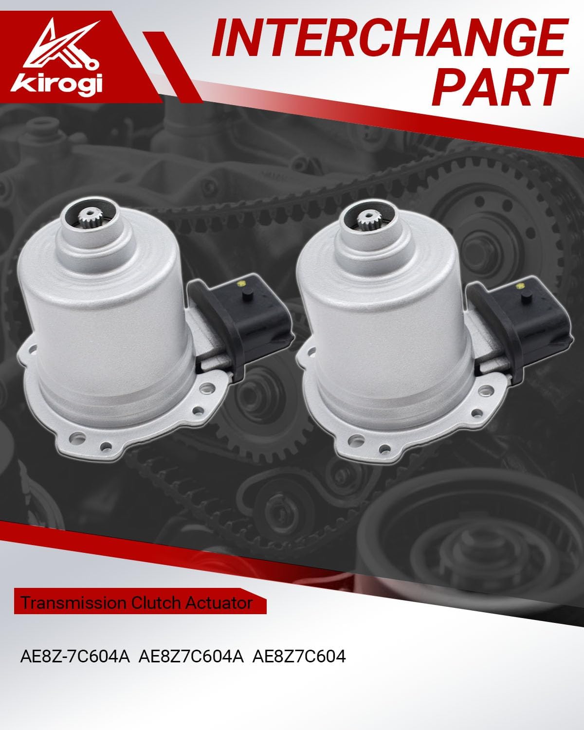 AE8Z-7C604A Transmission Clutch Actuators 2pcs Compatible with Fiesta 2011-2017, Focus 2011-2017 Direct Clutch Actuator Replacement OE AE8Z7C604A