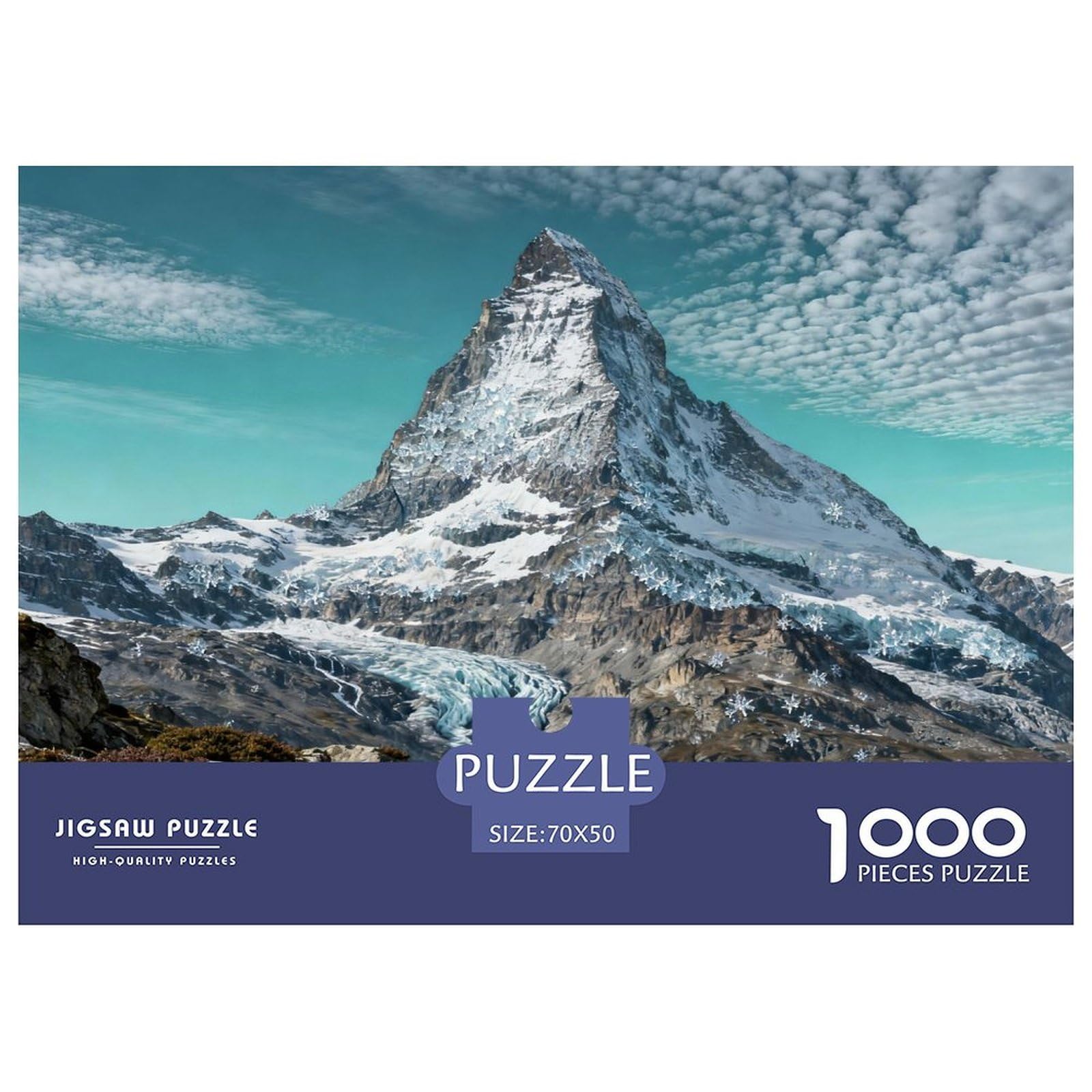 The Matterhorn, Switzerland Wooden Jigsaw Puzzle Waterproof 1000 Piece Puzzles for Adults Fun Educational Games