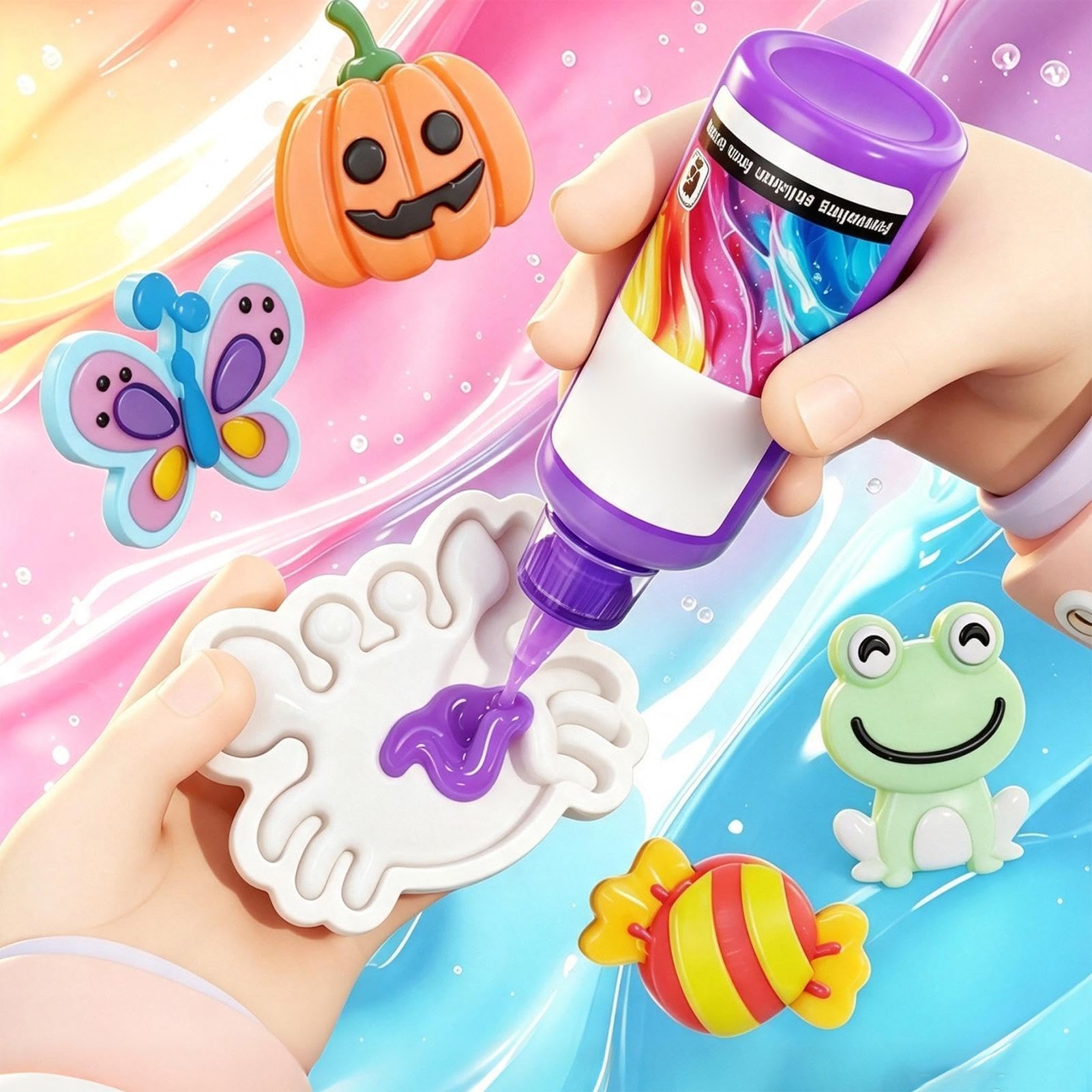 Animali d'acqua in Gel Magico - 12 Colori | di creature