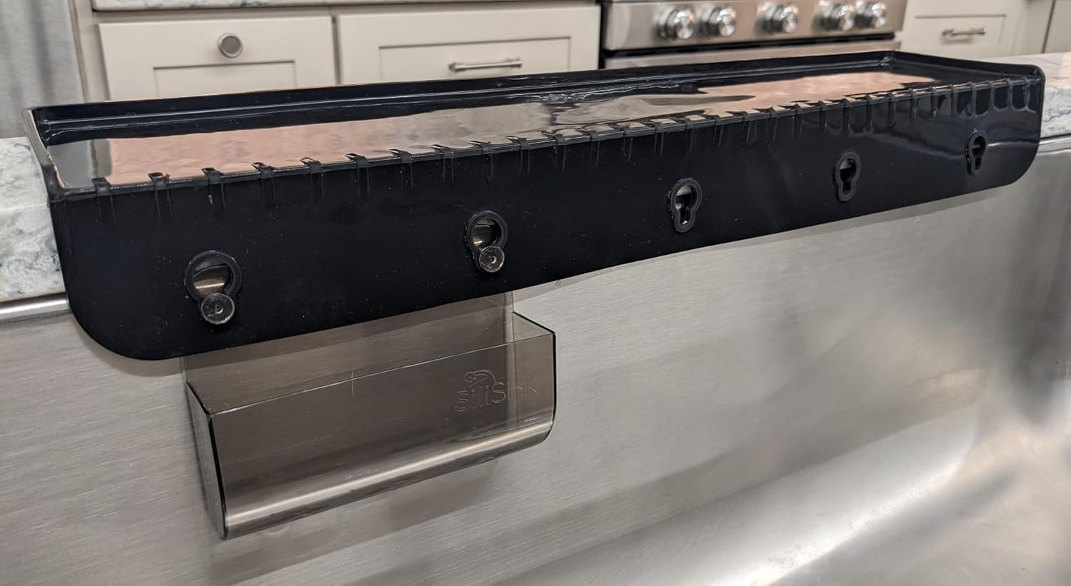 SiliSink XL Silicone Edge Guard for Kitchen Sink - Fits 3 75 - 4 Wide - The Original