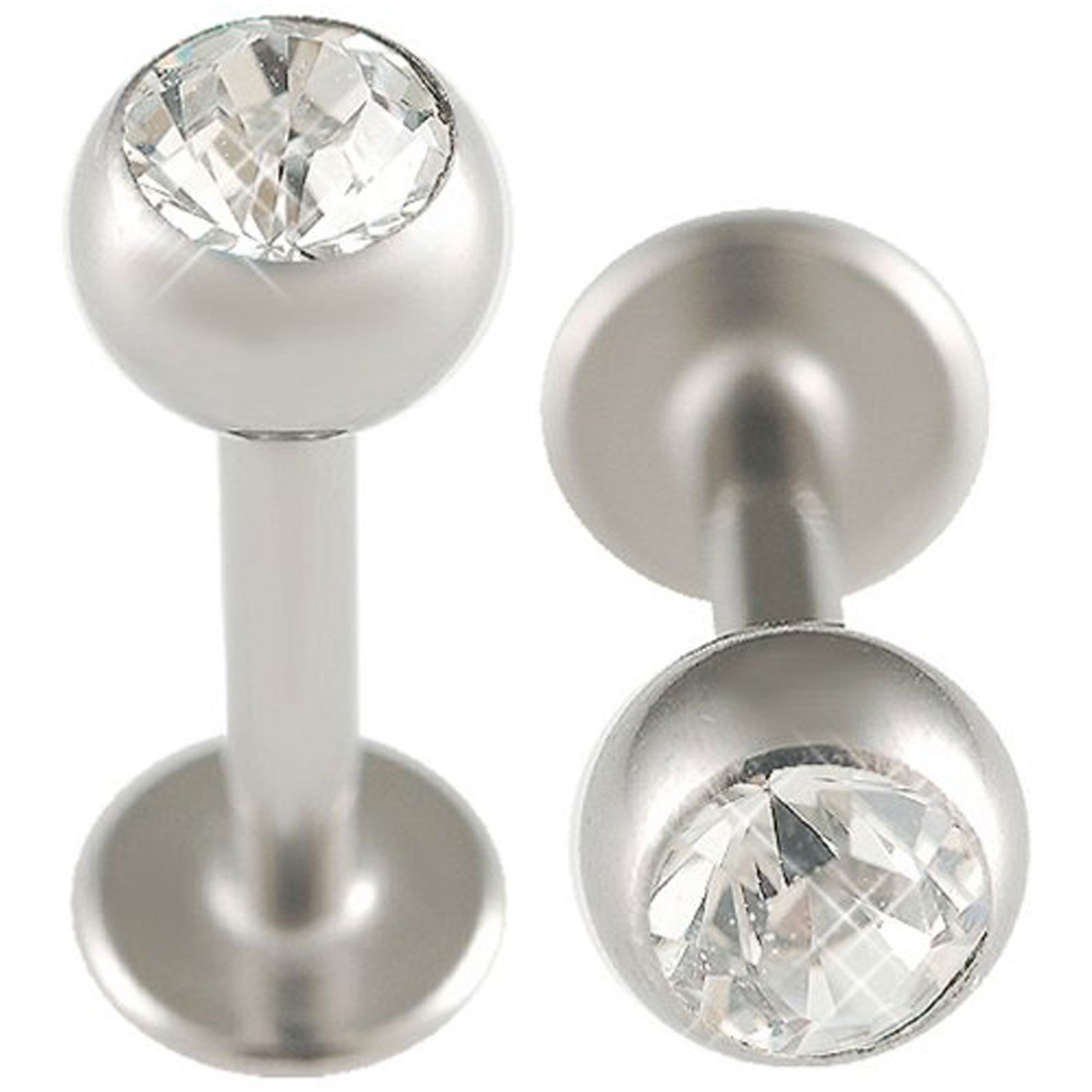 Labret Piercing 10mm Tragus Bar Bodyjewellery 14g Gauge 10mm