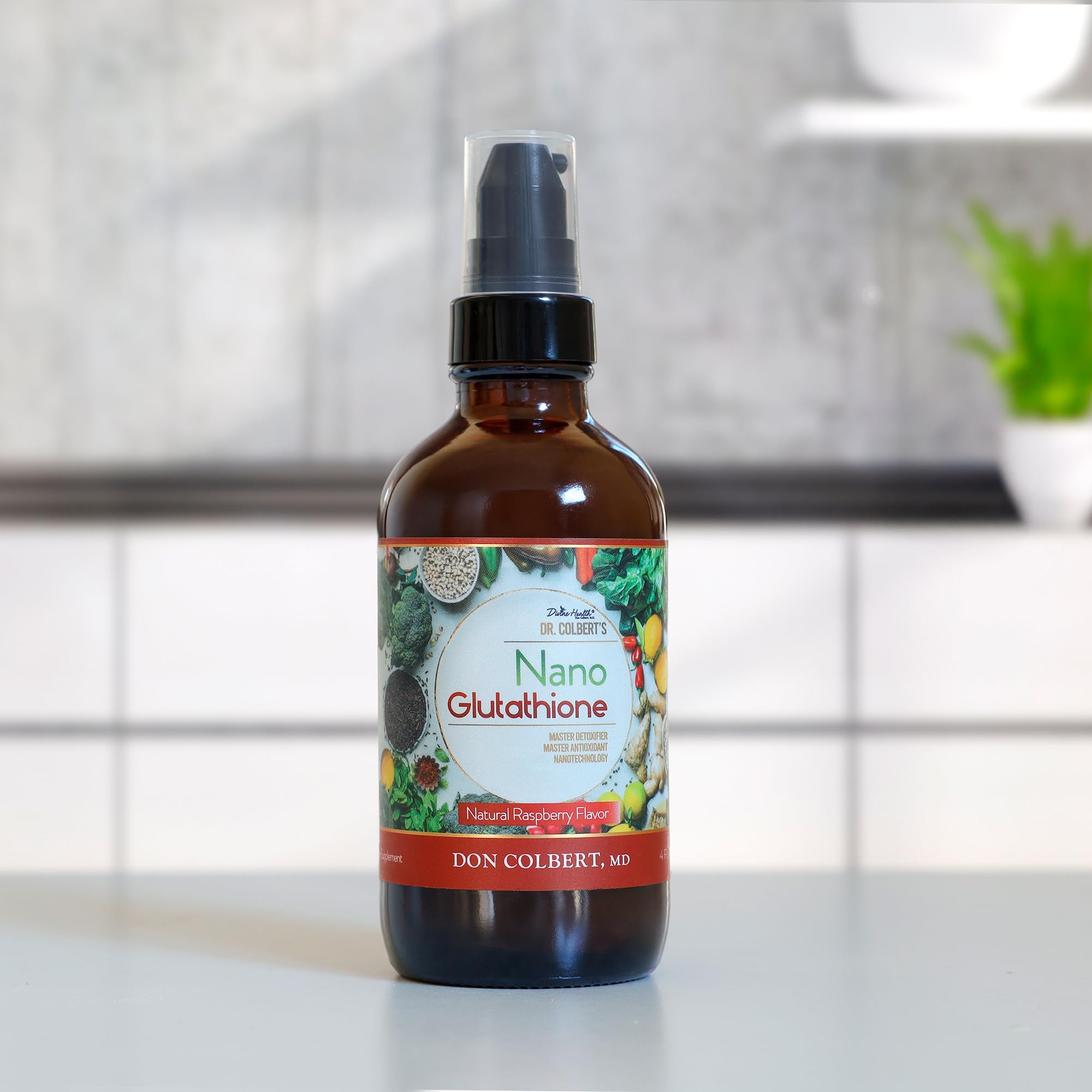 Amazon.com: Dr. Colbert, MD Nano Reduced L-Glutathione Liquid Spray |  Raspberry Flavor | by Divine Health | Nanonization | Superior Absorption |  Includes Vitamin C | Sugar Free | 60 Servings