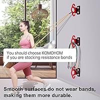 Vista 6 de Resistance Band Wall Anchors, Wall Mounted Modular Hooking Platform, Workout Wall Mount Anchor, Training Anchor Mounted Hook Exercise Station for