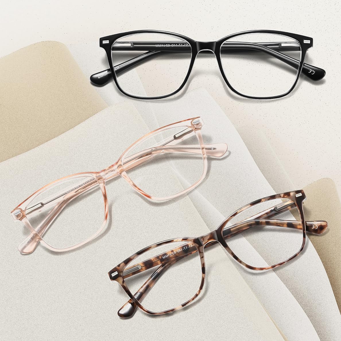 WARKAY Blue Light Blocking Reading Glasses for Women TR90 Frame Metal Spring Hinges Readers for Women - Image 5