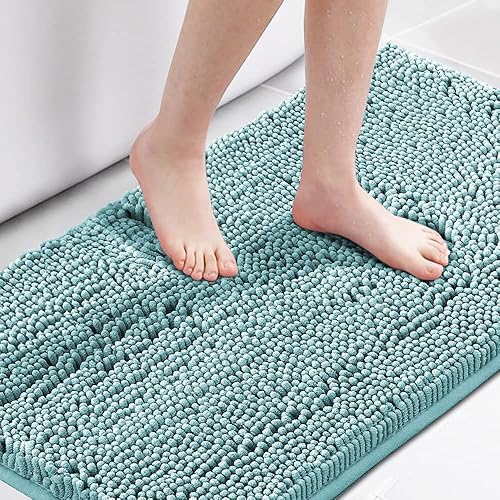 Miniatura 27 de H.VERSAILTEX Alfombra de Baño Alfombra de Baño Alfombras de Baño para Baño Antideslizante Alfombras de Baño Extra Gruesas de Chenilla 17" x 24