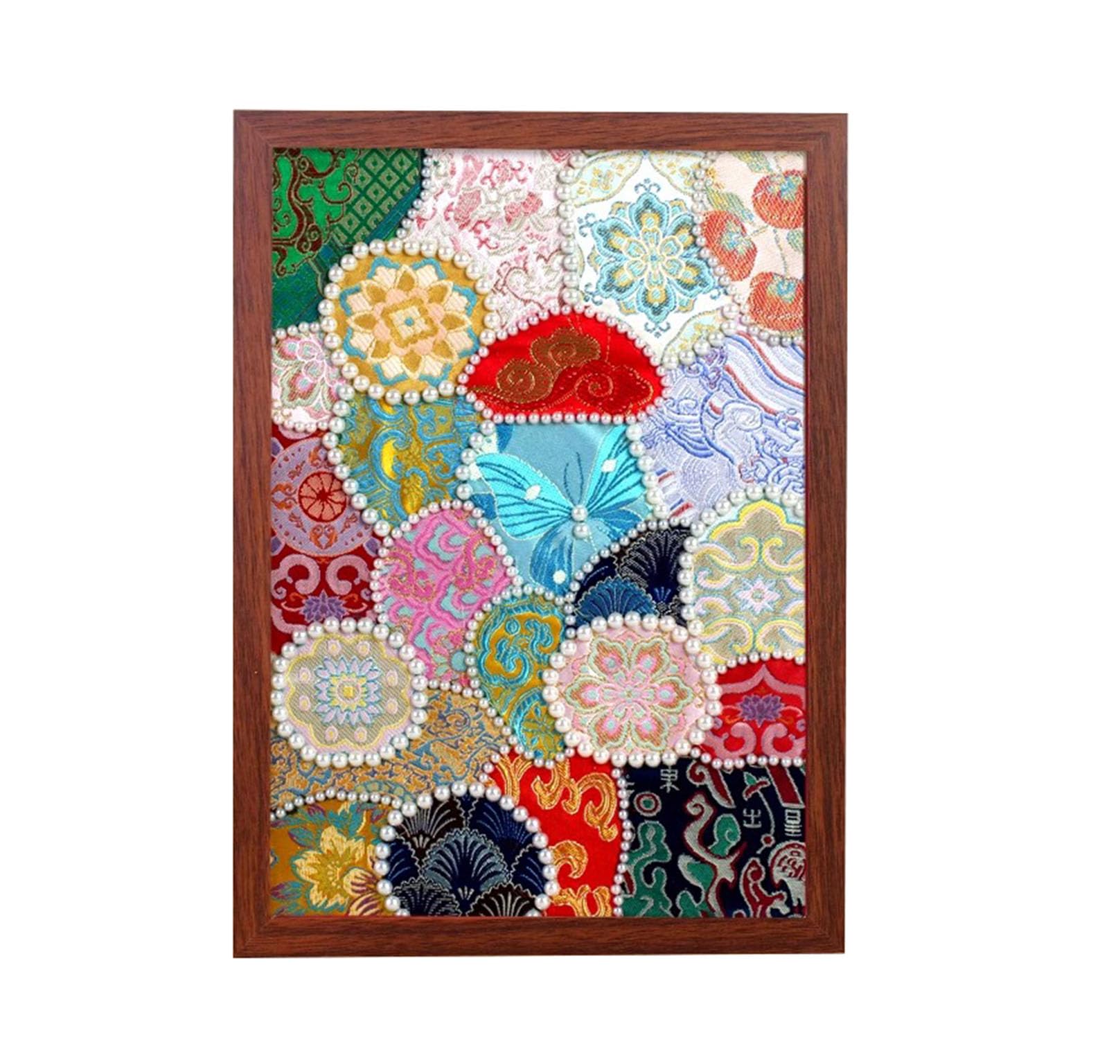 LLTCMAOYI Set de Pintura Colgante de Perlas Montessori DIY, Kit de Bordado con Cuentas para Niños