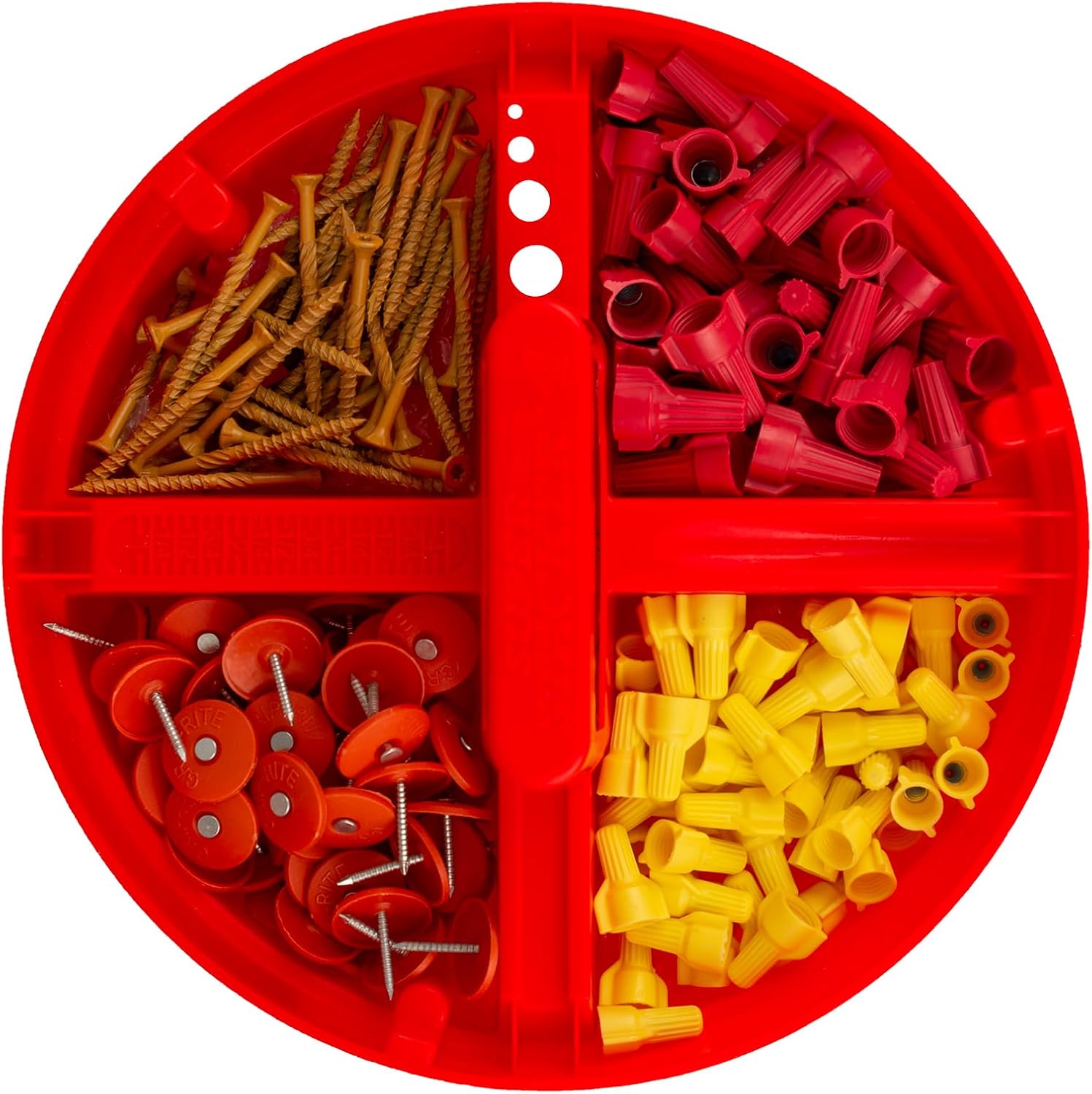 Bucket Boss - Super Stacker Small Parts Organizer, Bucket Organization (15054), Red - Image 3