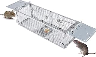 Vilike Large Rat Traps,Mouse Trap,Live Mice Trap,Easy to Set,Reusable Mouse Catcher for House Indoor and Outdoor,Quick Effective Sanitary Safe Mousetrap Catcher