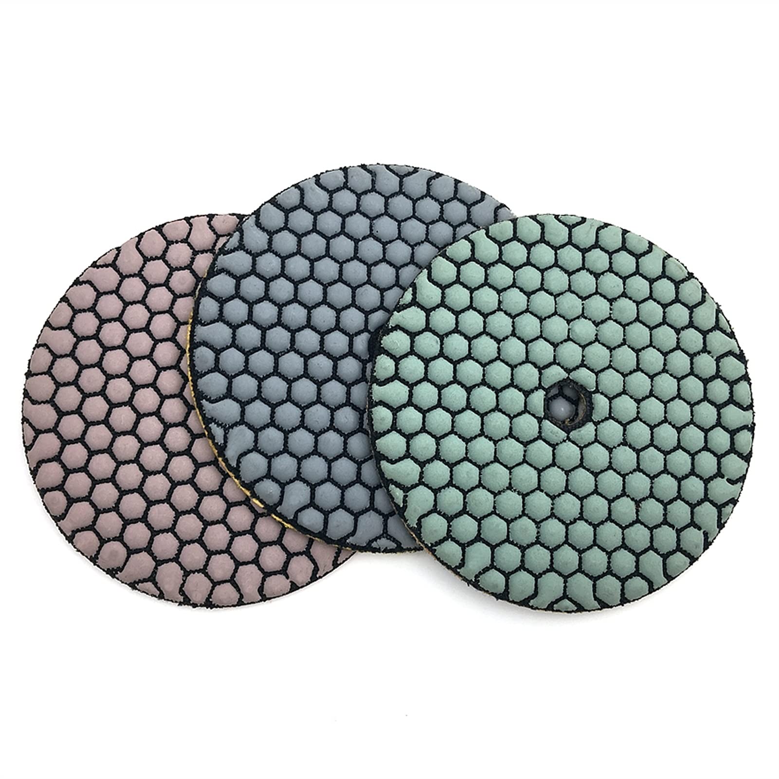 Rueda de Pulido, 10 Piezas Almohadilla de Pulido en Seco de 5 Pulgadas Disco de Pulido de Diamante de Resina de 125 Mm Herramienta de Pulido de Granito de Mármol Abrasivo/800/10 Pcs