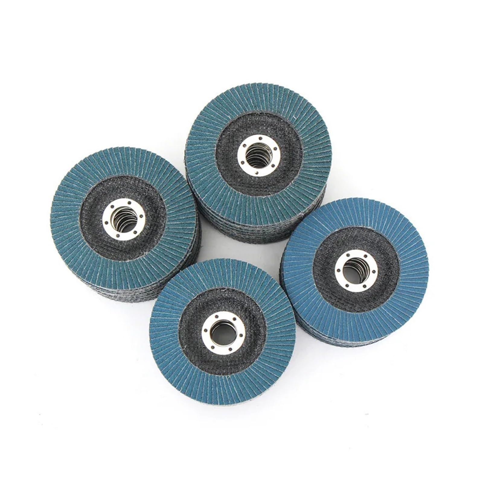 5 pz 125mm 5 "Disco Abrasivo for Smerigliatrice Angolare Metallo Plastica Legno Utensile Abrasivo 40/60/80/120 Grana Mole Dischi Lamellari(Grit 80)