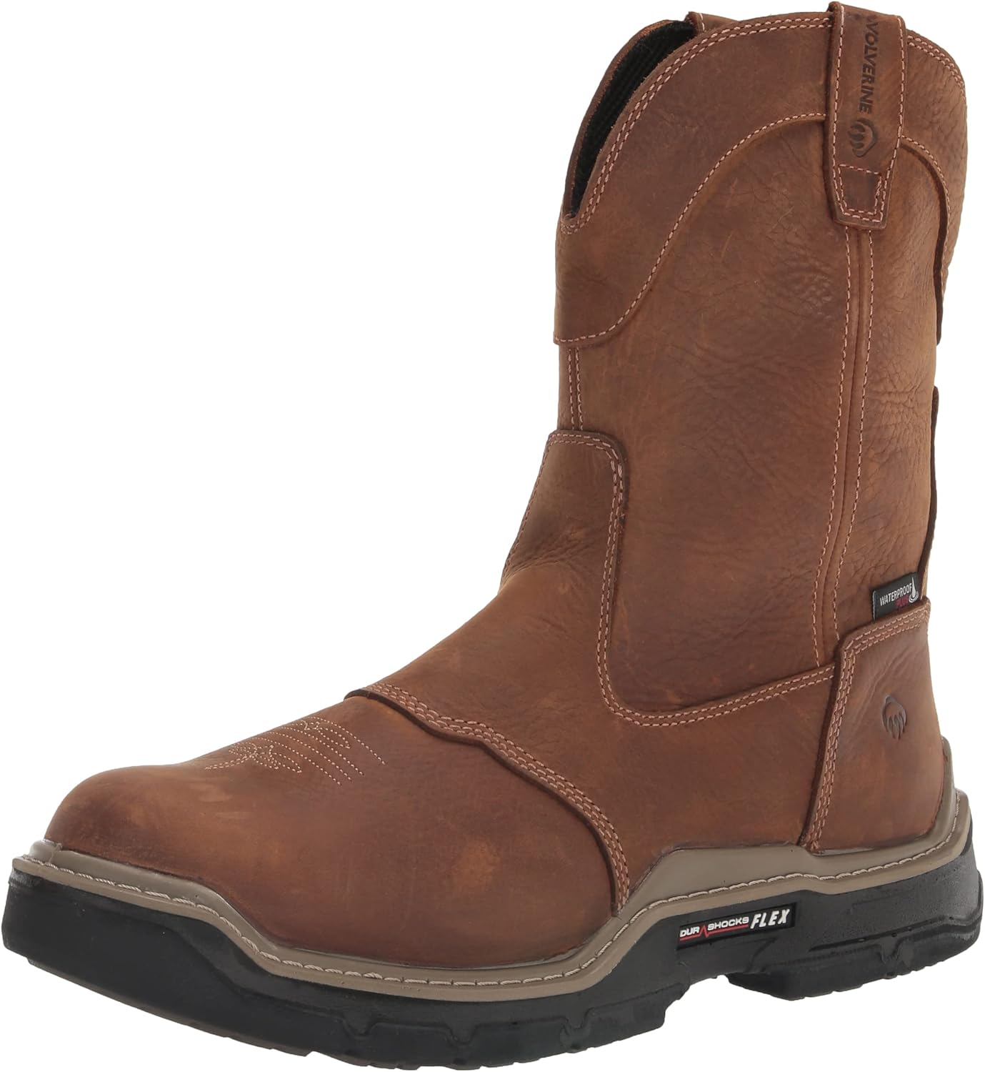 Wolverine Men's Raider DuraShocks Western CarbonMax Wellington Boot, Brown, 10