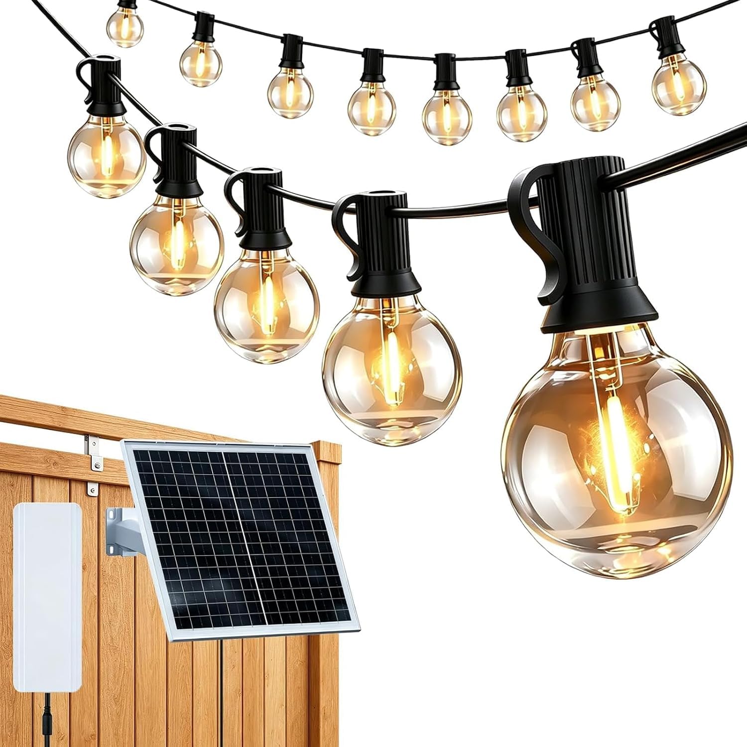 Solar Lichterkette Outdoor 31M, 50 LED Lampen, APP-Steuerung
