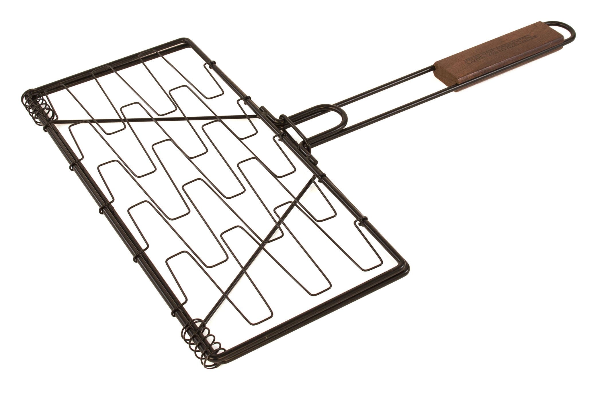 Charcoal CompanionCC3136 Non-Stick Flexi Plank Grilling Basket - Black