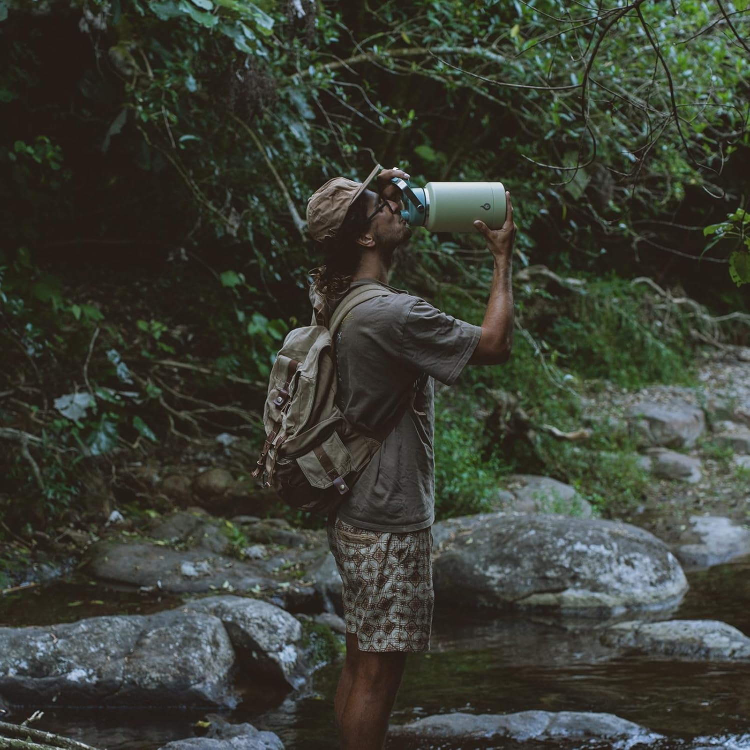 BJPKPK 1 Gallon Water Bottle Insulated, Dishwasher Safe 128oz Large Water Jug with Metal Handle & BPA Free Spout Lid, Stainless Steel Metal Jug for Gym, Sports & Hiking, Black Grey - Image 6