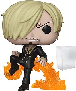 POP One Piece - Vinsmoke Sanji (Fishman) Funko Pop! Vinyl Figure (Bundled with Compatible Pop Box Protector Case) Multicolor 3.75 inches