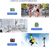 Vista 3 de Sensyne Trípode para teléfono de 67 pulgadas, soporte extensible para teléfono celular y palo para selfie con control remoto inalámbrico y soporte