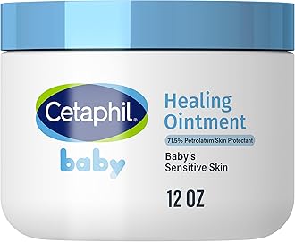 Cetaphil Baby Healing Ointment, Diaper Rash Ointment Soothes and Protects Baby's Irritated Skin, Skin Protectant For Dry Skin, 12oz