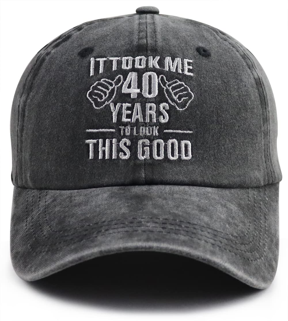 It Took Me 40 Years to Look This Good Hat for Women Men, Funny Adjustable Embroidery 40th Birthday Baseball Cap
