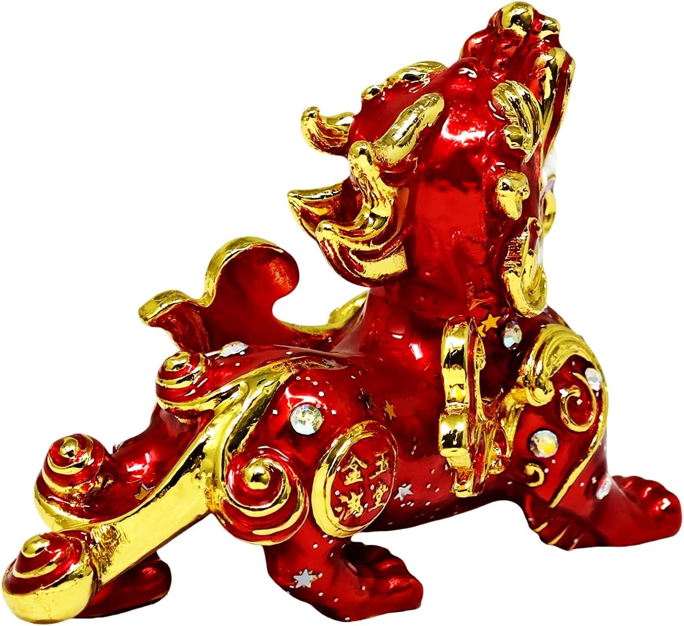 Fengshuibringluck Feng Shui Red Big Auspicious Pi Xie Pi Xiu Pi Yao Amulet Statue