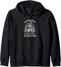 Funny Punderson State Park Ohio Hiking Trail Raccoon Zip Hoodie