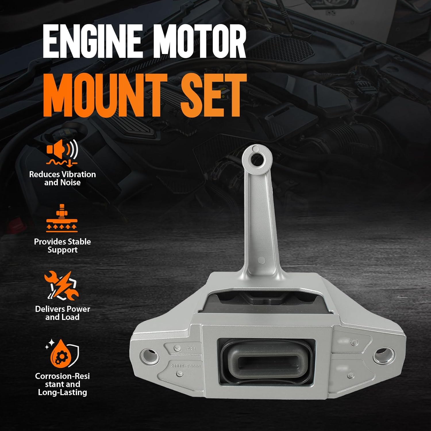 AUTOKAY Right Engine Motor Mount 10029 for Hyundai Elantra 2017 2018 2019 2.0L/1.6L L4
