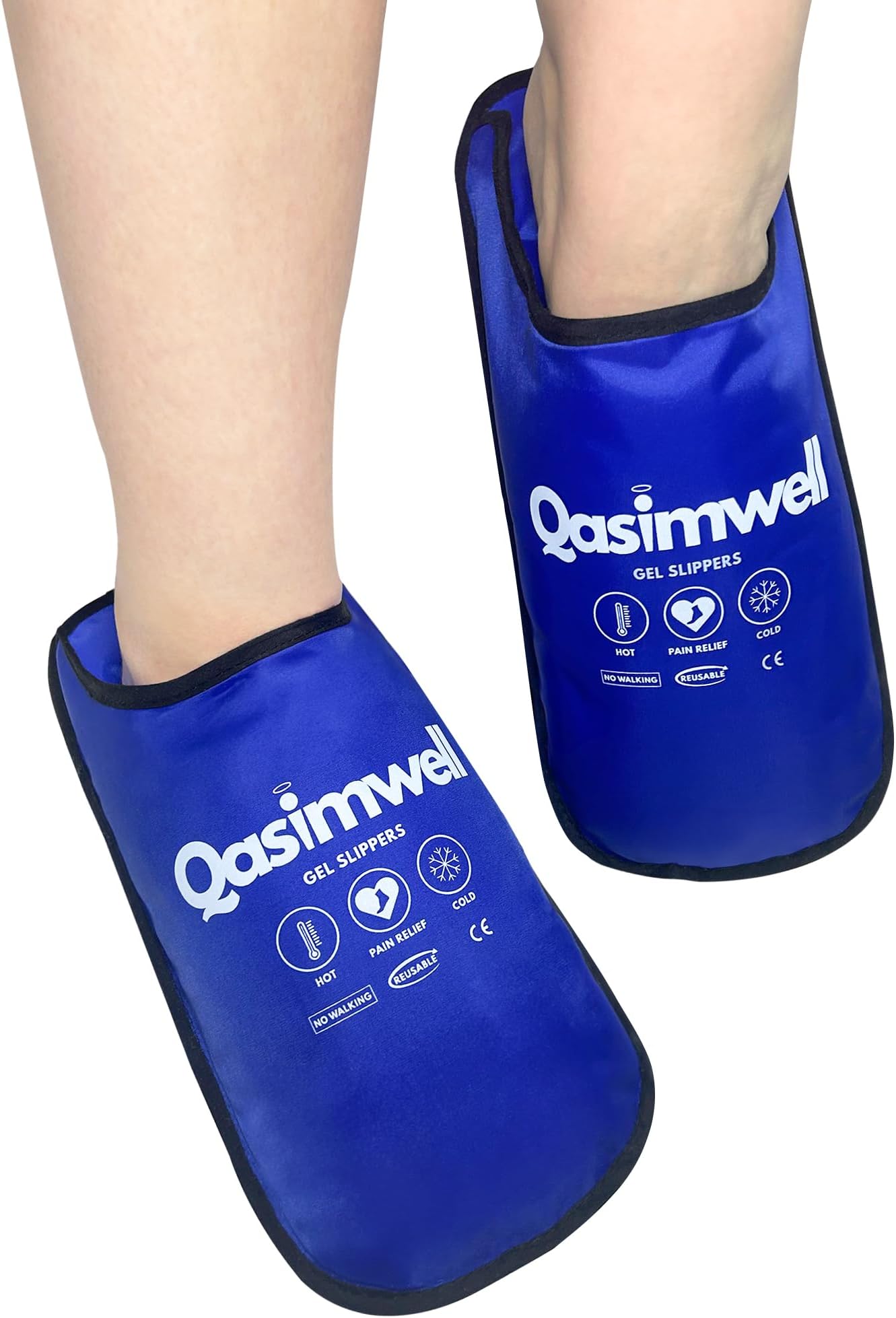 Qasimwell Gel Slippers Hot and Cold Therapy Swollen Feet
