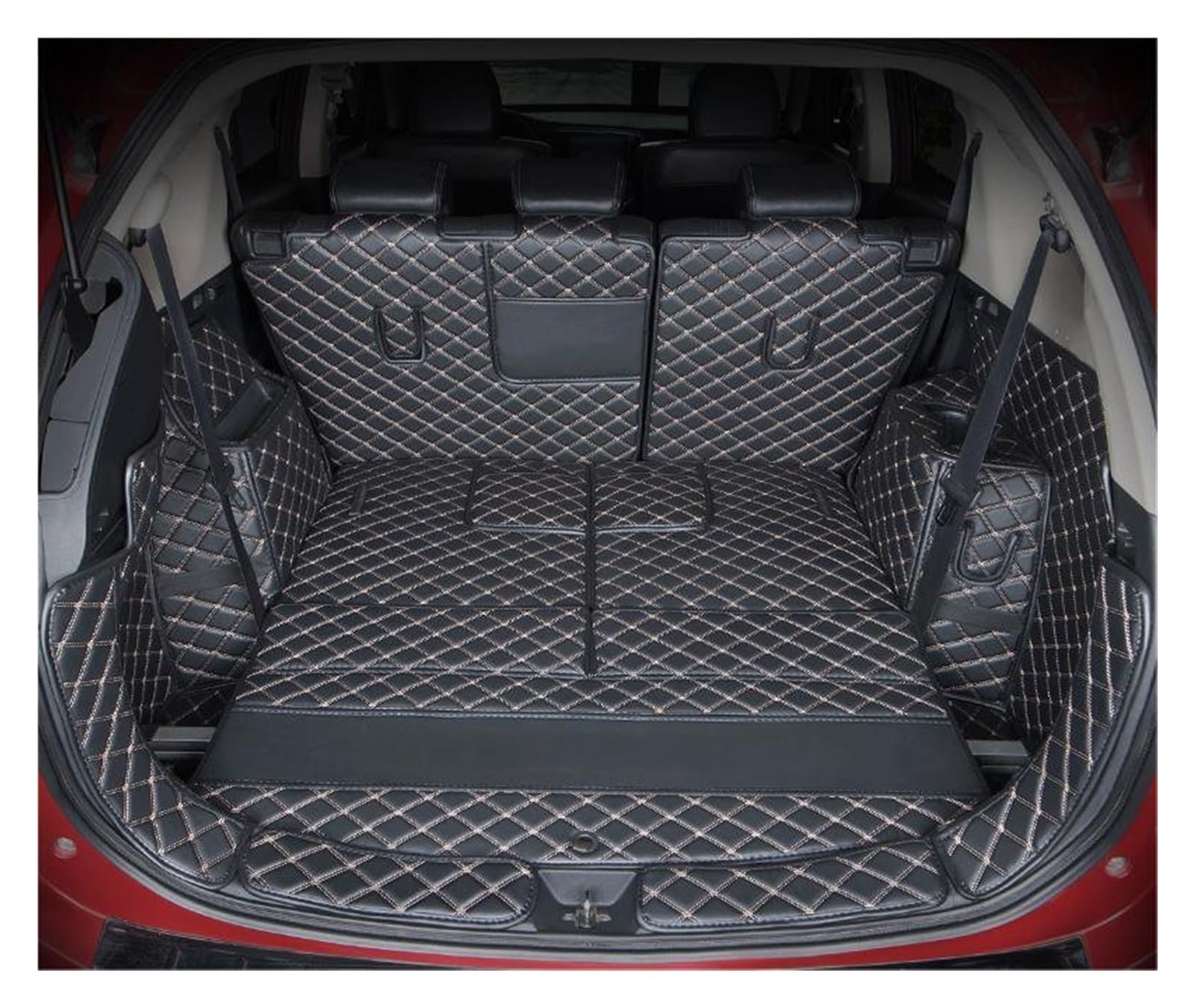 Tapis de coffre imperméable pour éviter les taches sur Mitsubishi Outlander 7 places