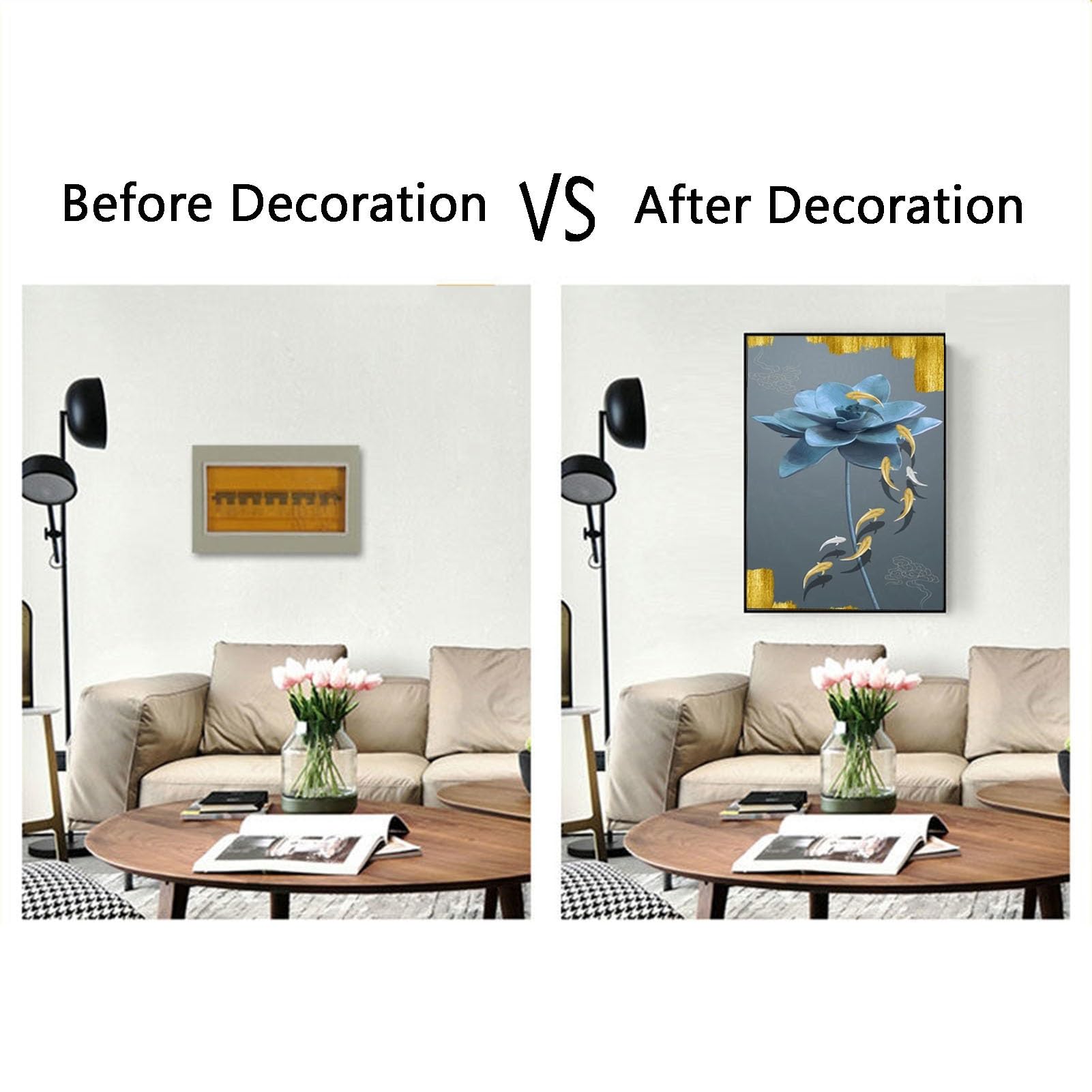 Scatola per contatore di elettricità, decorazione per pittura