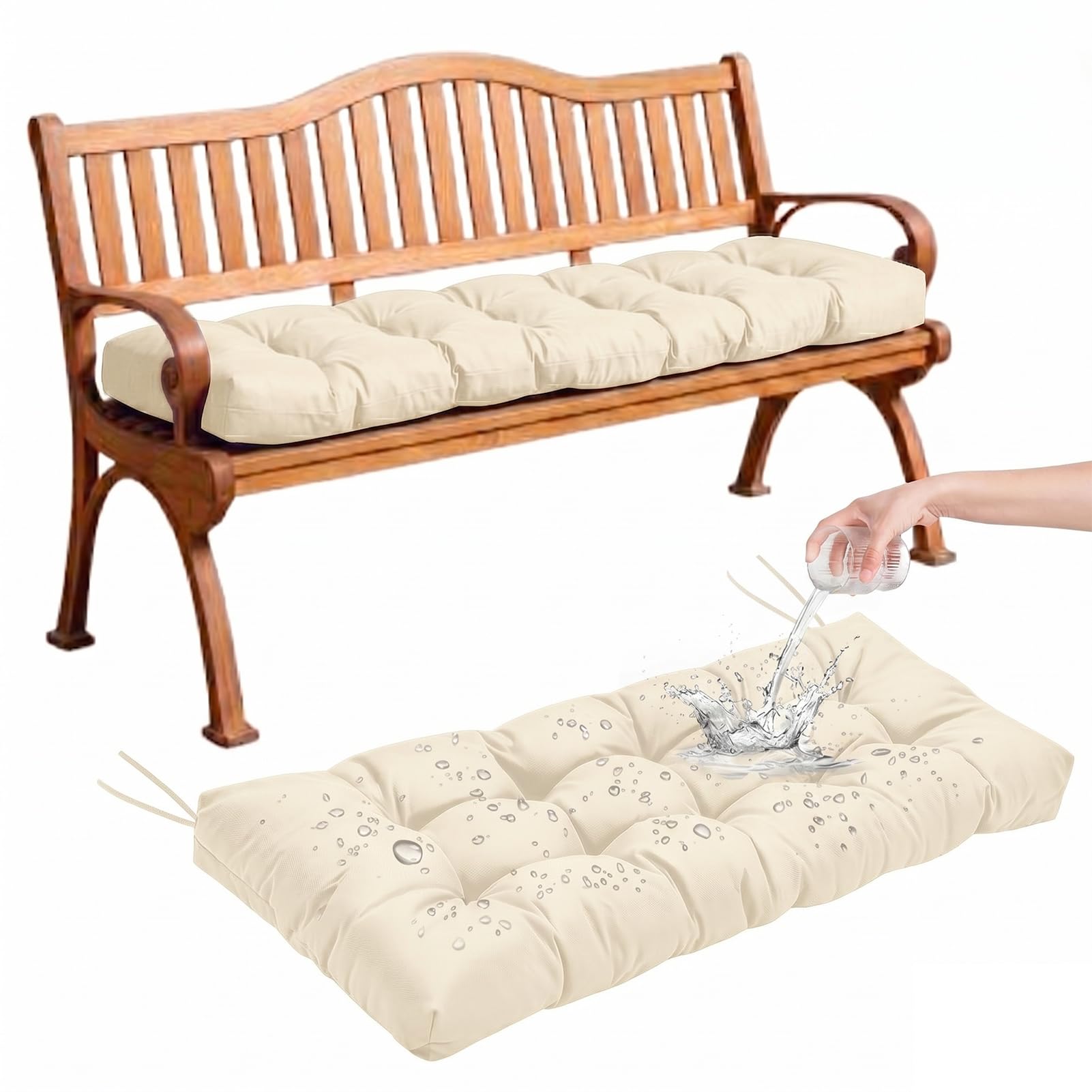 Coussin pour balancelle de véranda étanche épaisseur 10 cm ambiance patio