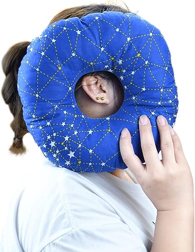 Miniatura 5 de welsoon Almohada perforadora para dormir de lado con agujero para las orejas para CNH y alivio del dolor de oído cojín protector de oído