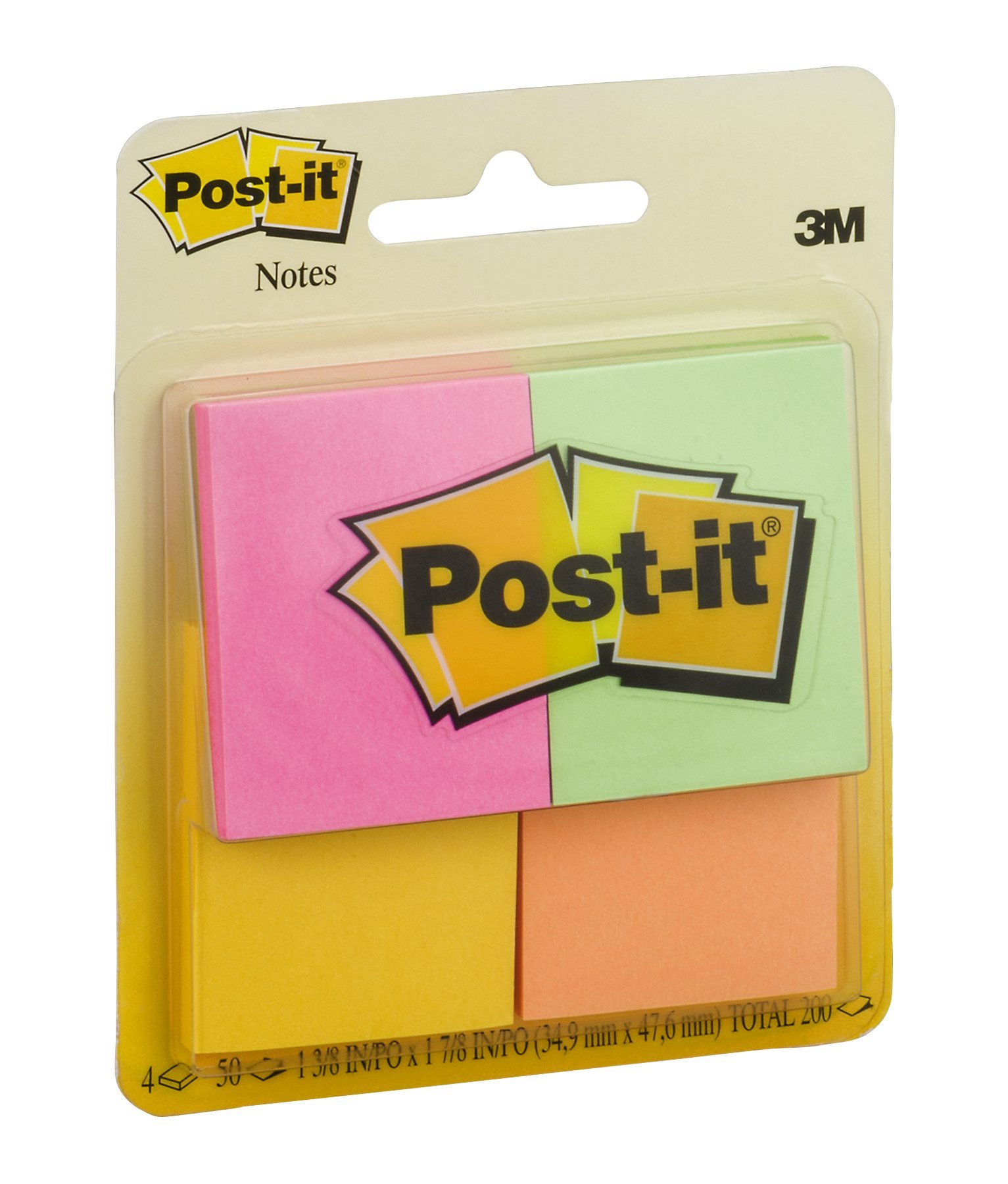 Post-It Note Neon 4pk par Post-it Mfrpartno 653 4 AF