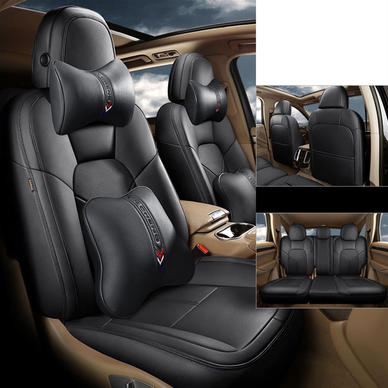 Buy SMANNI Custom Leather car seat covers for Jeeps Compass Wranglers