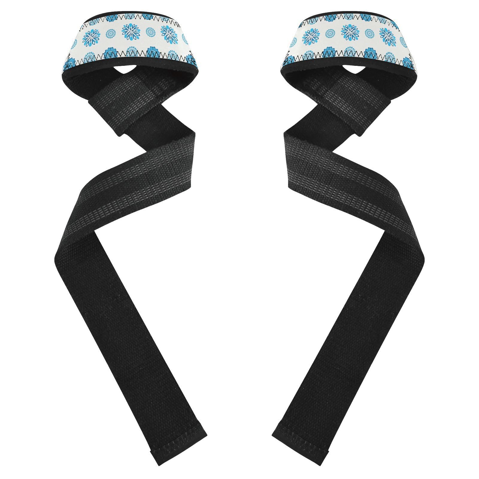 STAYTOP Color Circular Wave Point Wrist Straps for Weightlifting,Lifting Straps with Neoprene Cushioned Wrist Padded and Anti-Skid Silicone for Strength Training,Bodybuilding,Deadlifting