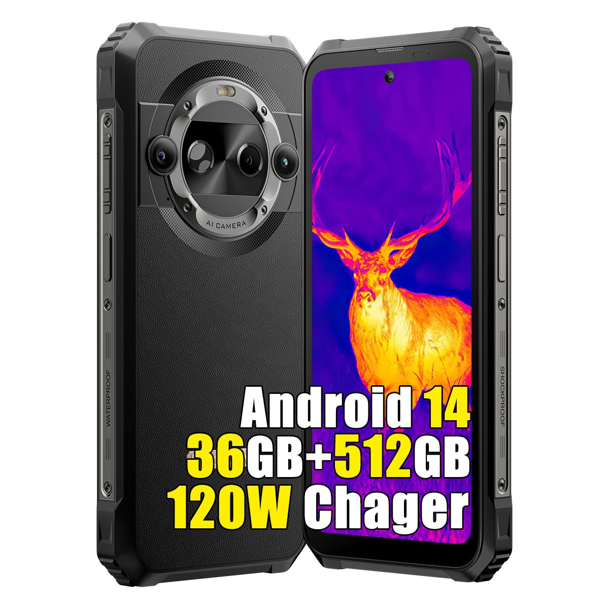 smartphone resistente 5g blackview bl9000 pro 8800mah 64gb+512gb