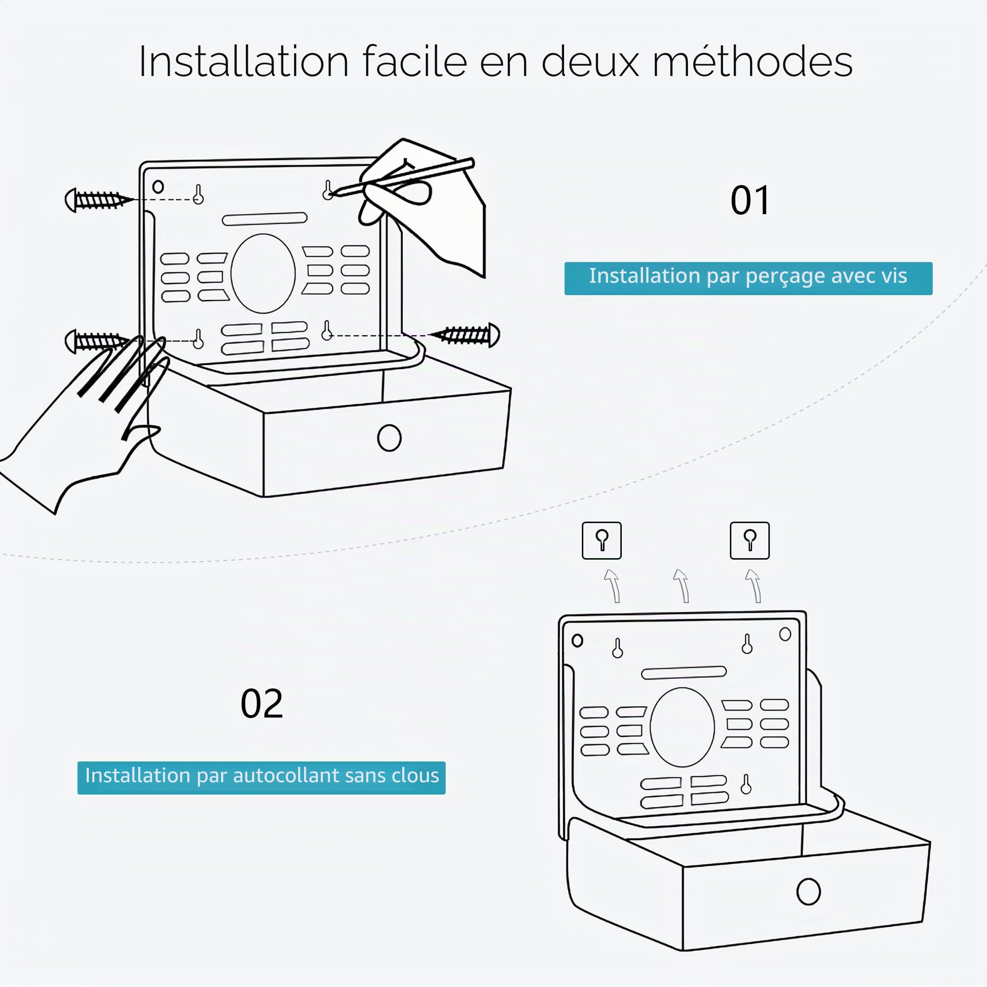 Distributeur de Serviette en Papier Mural, Distributeur Essuie Mains Pliés, pour Commercial Toilette et Cuisine, Salle De Bain, Peut Contenir 200 Feuilles, Noir
