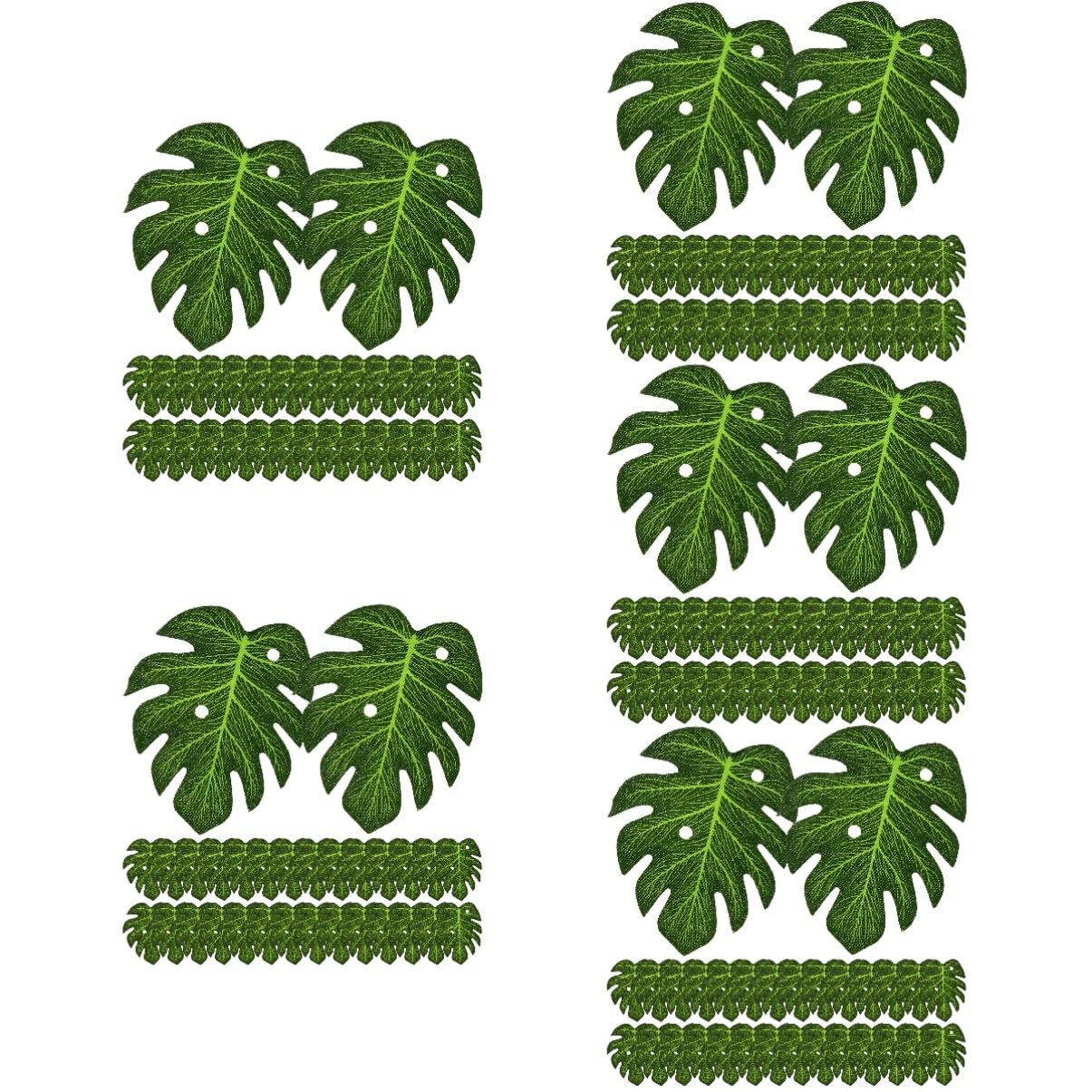 Decoración de Monstera para evitar plantas marchitas en cumpleaños y catering tropical