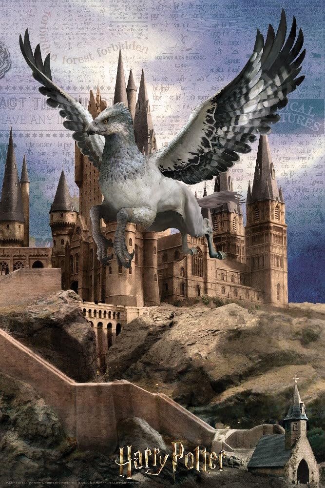 PRIME 3D | Harry Potter - Buckbeak | 3D Lenticular Jigsaw Puzzle | 43cm x 31cm - 300 pcs | Games & Puzzles | Ages 6+