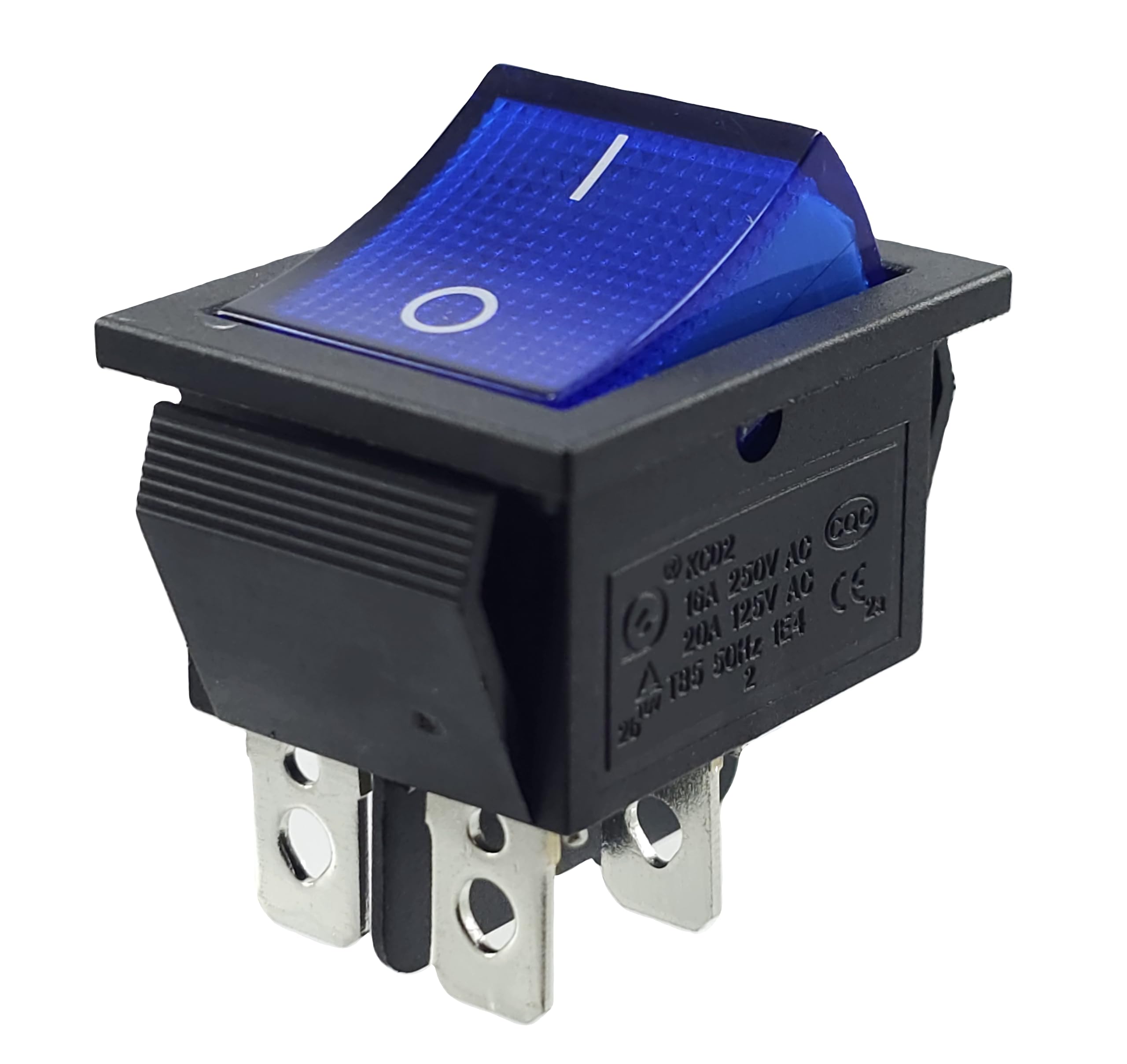 Lot De 4 Interrupteurs Bascule Poussoir Autobloquants PS21-16 – 250V 16A, TUV, Pour Chauffage & Appareils