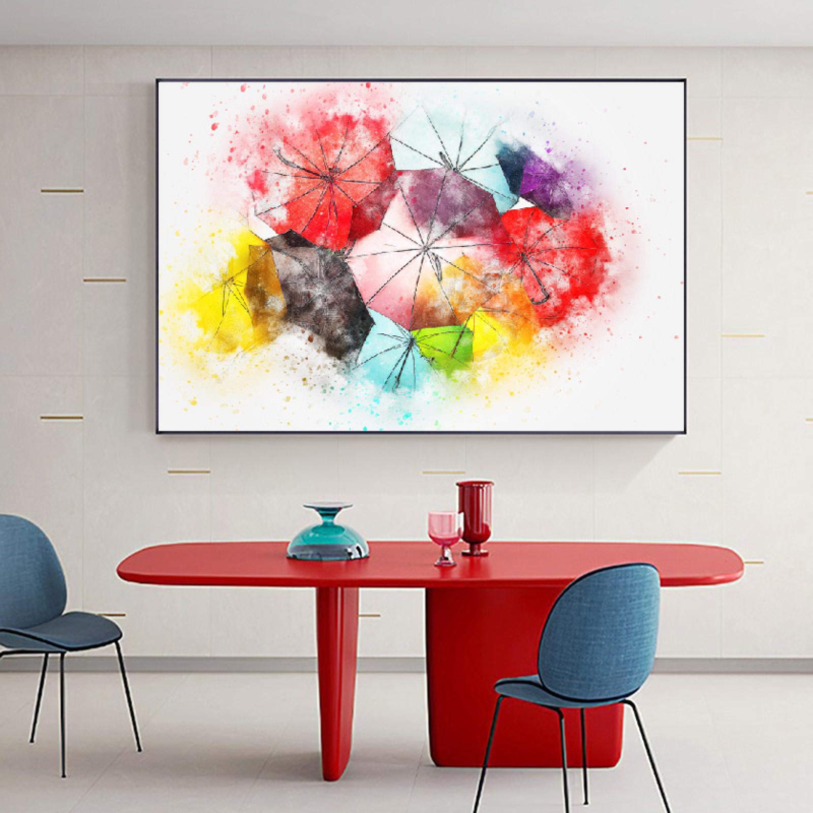 Impression sur toile aquarelle fleur de qualité supérieure 70x100 cm