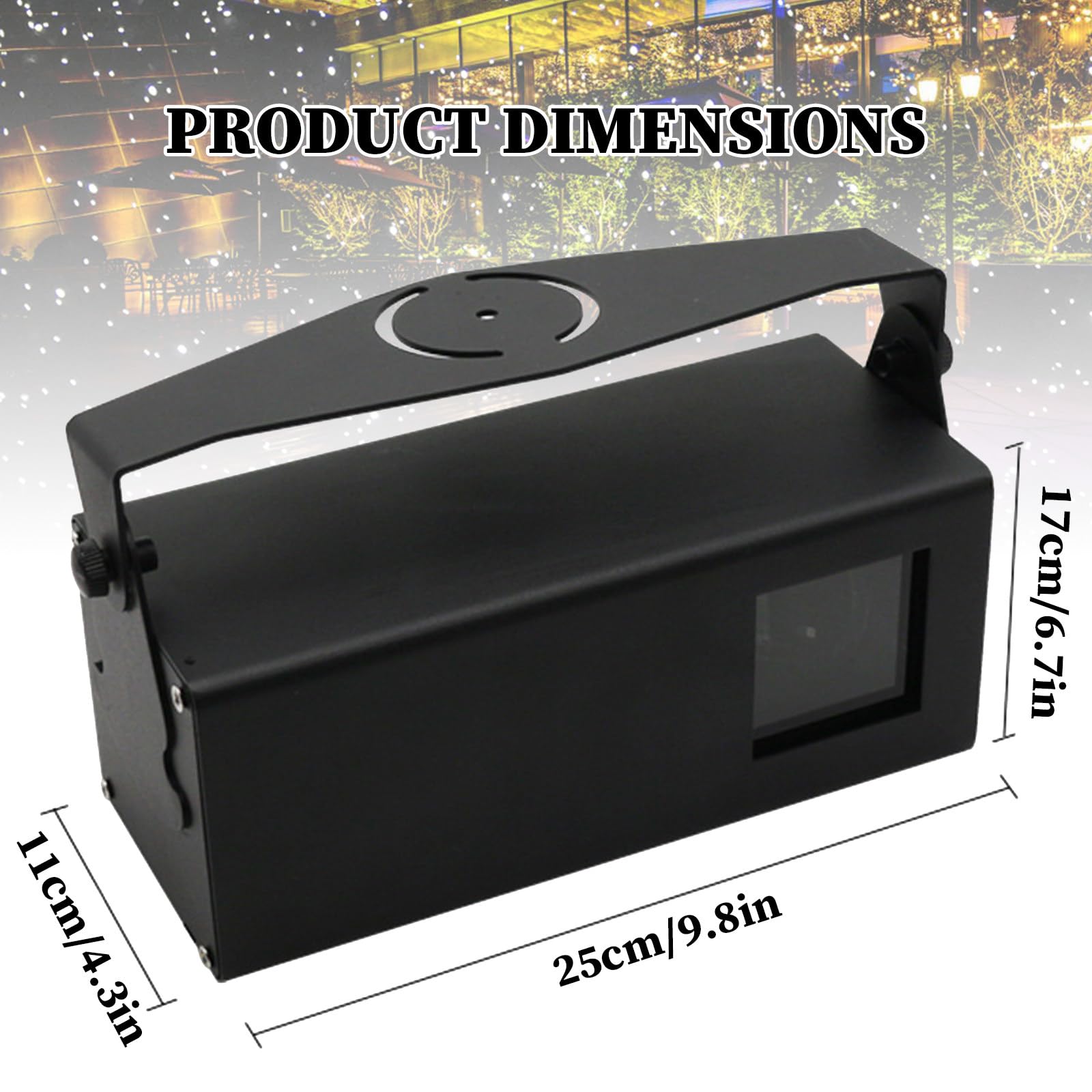 Proiettore Star Light Show con telecomando, funzione temporizzazione, impermeabile IP65, 15 W, arancione, per vacanze, feste, matrimoni, decorazioni da giardino